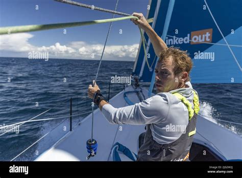 Skipper Thomas Ruyant On Imoca Linkedout During Training Prerior For