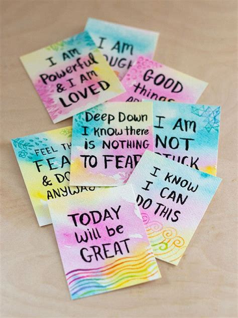 Diy Watercolor Affirmation Cards Affirmation Cards Affirmations