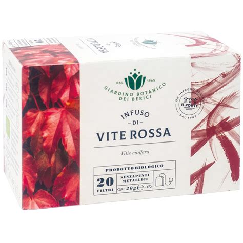 Infuso Di Vite Rossa Berici Infusi Agricoltura Biologica Naturas