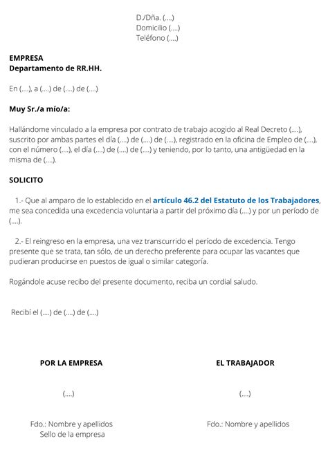 Cómo Pedir la Excedencia Laboral elfogasa es