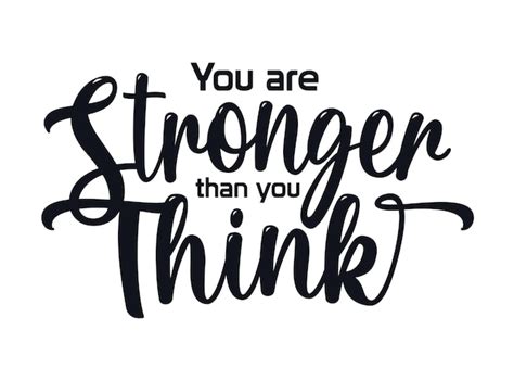 Premium Vector Inspirational Motivation Quotes You Are Stronger Than