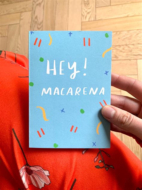 Hey Macarena Card Nicola Rowlands