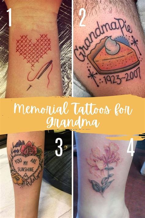 Beautiful Honoring Grandma Tattoos Ideas Tattooglee Grandma