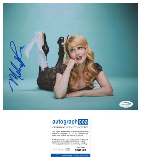 Melissa Rauch Big Bang Theory Signed Autograph 8x10 Photo Acoa Outlaw Hobbies Authentic Autographs