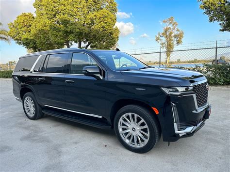 Black Cadillac Escalade 2022