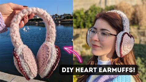 Crochet Heart Earmuffs Step By Step Brunaticality Crochet Youtube