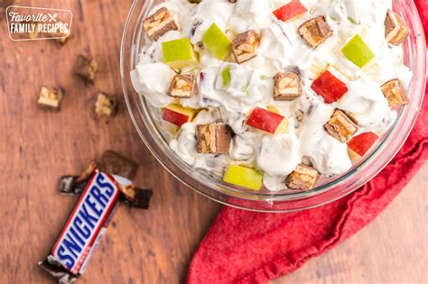 Snickers Salad {Only 3 Ingredients!} | from Favorite Family Recipes