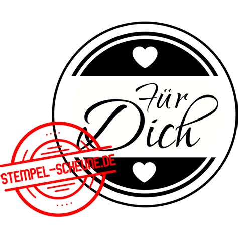 Stempel Scheune Gummistempel F R Dich Herz Rund Kreis Label