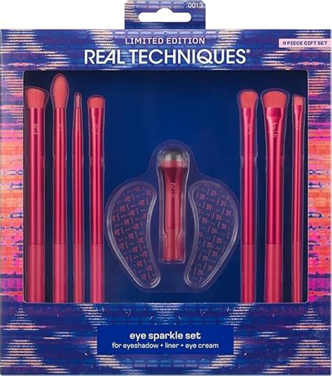 Real Techniques Limited Edition Eye Sparkle Makeup Brush And Skincare Kit Eye Makeup Brushes