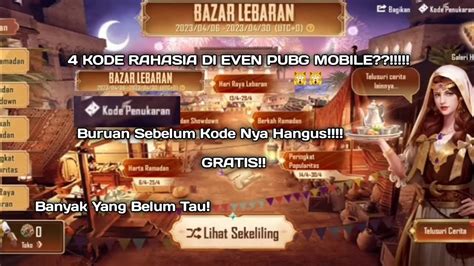 Kode Rahasia Di Even Pubg Mobile Pubgmobileid Gratiss Buruan