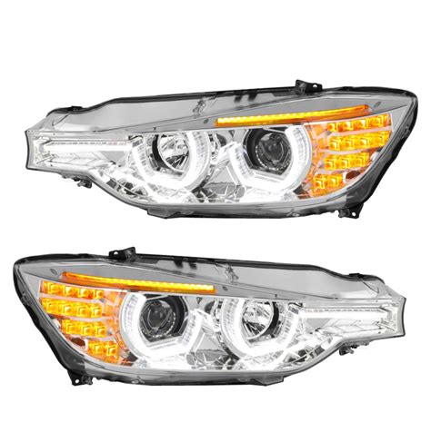 Phares Xenon BMW Serie 3 F30 DEPO V2 LED 11 15 Noir YakaEquiper