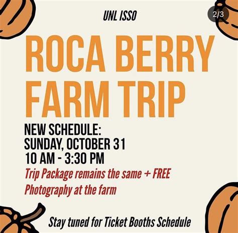 Join Isso On A Trip To Roca Berry Farms Announce University Of