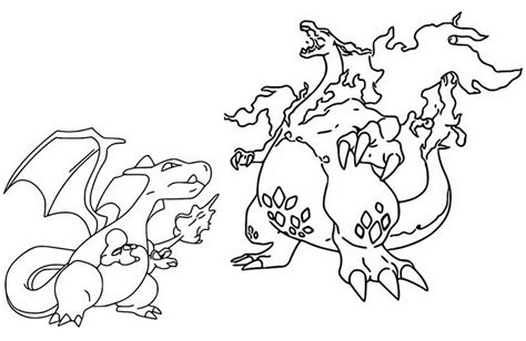 Coloriage Pokémon Populaires Dracaufeu 12