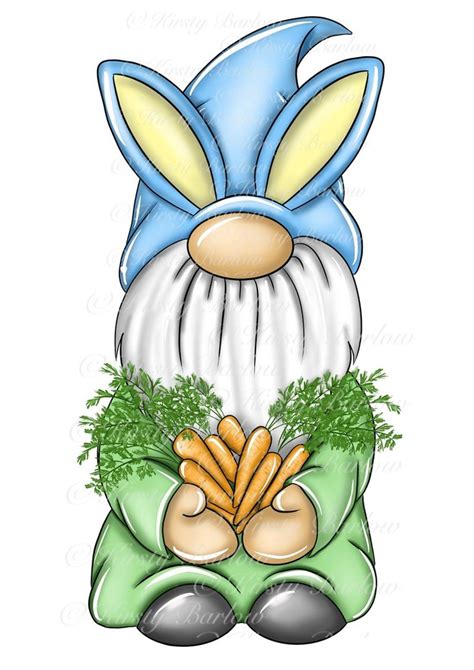 Easter Bunny Gonk Gnome Carrying Carrots Png Clip Art Etsy Posten