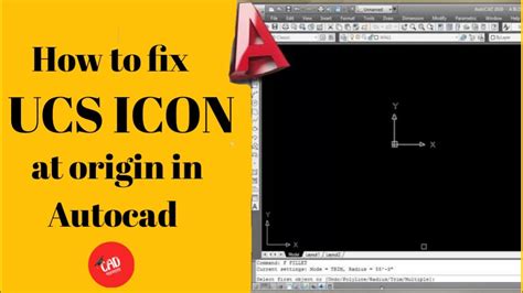 How To Fix Ucs Icon At Origin In Autocad Cad Pathshala Youtube