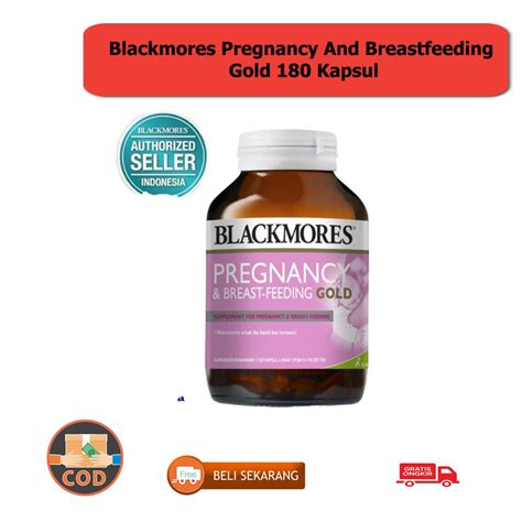 Jual Blackmores Pregnancy And Breastfeeding Gold 180 Kapsul Nutrisi