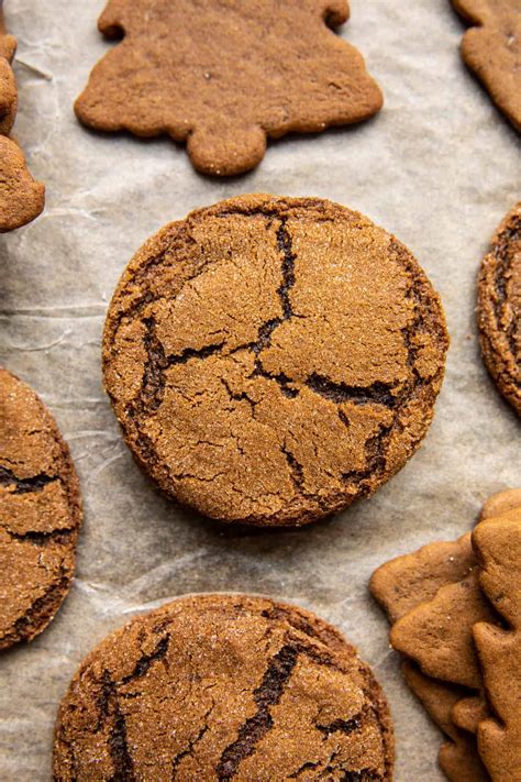 Soft Gingerbread Latte Cookies With Brown Butter Icing Half Baked