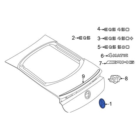 Mercedes Benz Oe Rear Hatch Emblem