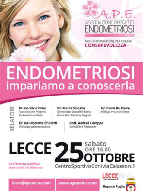 Conferenza Pubblica Ape Onlus Endometriosi Impariamo A Conoscerla