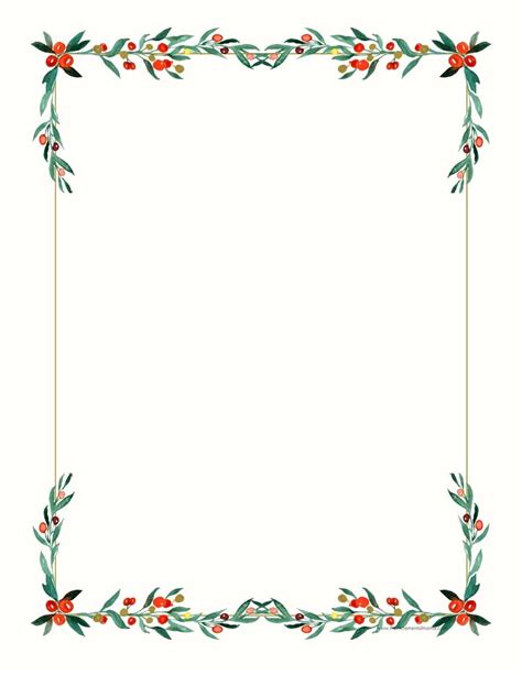 30 Free Printable Christmas Border Printable Templates The