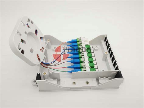 Nap Indoor Fiber Optic Termination Box With X Splitter White Ftth Sc