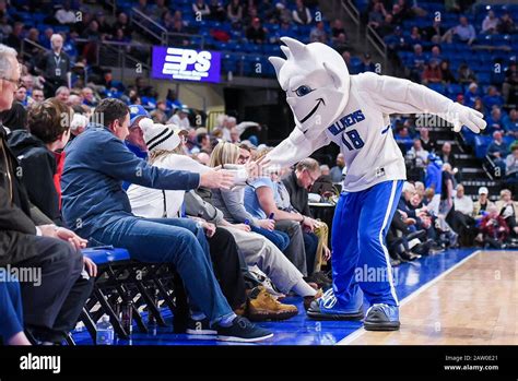 Feb 05, 2020: The St. Louis Billiken mascot greats fans in the front ...