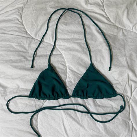 Ark Swimwear Emerald Green Triangle Bikini Depop