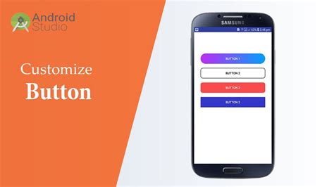 How To Customize Button In Android Studio Make Stylish Button In