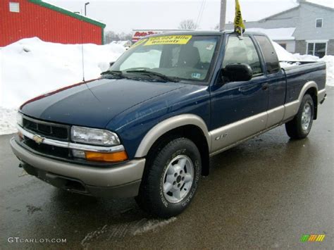 1999 Indigo Blue Metallic Chevrolet S10 Ls Extended Cab 4x4 26068235 Car Color