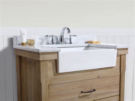 Marina 36 Bathroom Vanity Driftwood Finish Transitional Bathroom