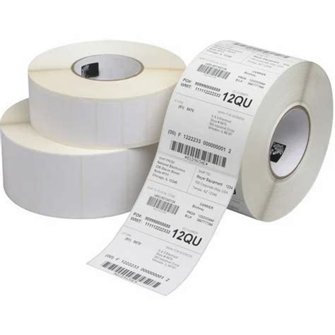 Available In Plain And Printed White Barcode Label Packaging Type