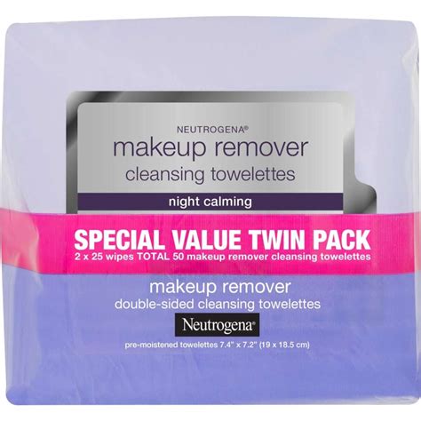 Neutrogena Night Calm Make Up Remover Wipes Twin Pack Woolworths