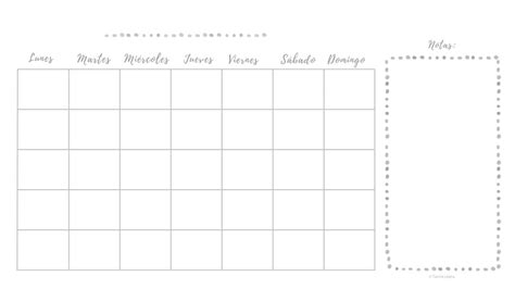 Calendario Mensual Adaptable Estética Acuarela Calendario Para