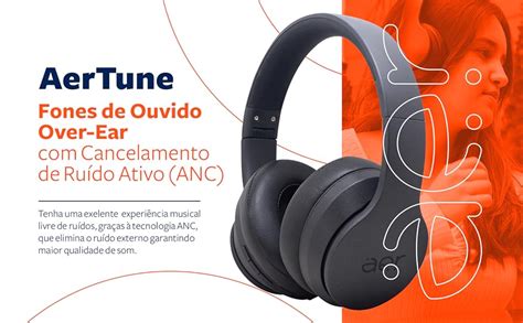 Fone De Ouvido Over Ear Sem Fio Bluetooth Autonomia Horas