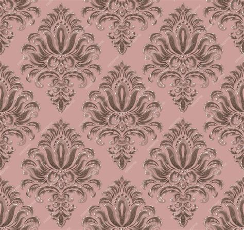 Free Vector Damask Seamless Emboss Pattern Background Classical