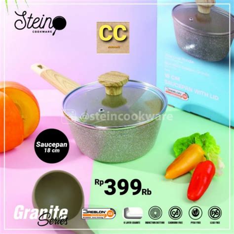 Jual Steincookware Stein Cook Ware Granite Wajan Pan Grillpan Saucepan