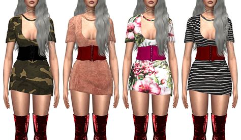 Sims4sisters — Kenzar Sims4 Kenzar Jeorjette Top Retexture 8