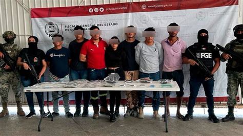 Detienen a 7 narcomenudistas en Cancún uno es líder de una célula criminal