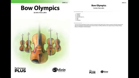 Bow Olympics By Katie O Hara LaBrie Score Sound YouTube