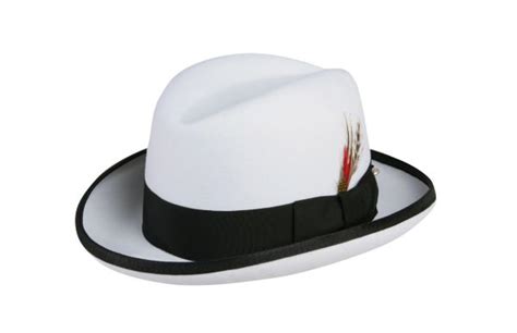 White Homburg Godfather Homburg White Homburg Hat Nethats Hats