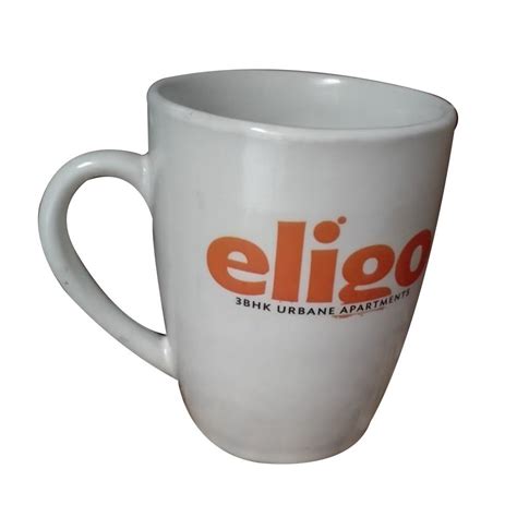 White 220ml Printed Ceramic Sublimation Mug For Promotional Size