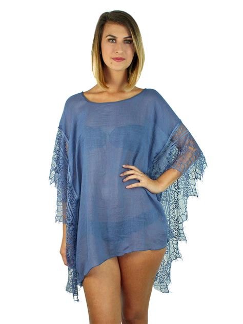 Sheer Romance Swim Beach Cover Up Top Ebay