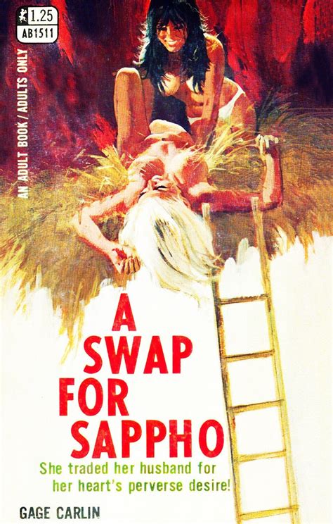 A Swap For Sappho Vintage Erotic Pulp Poster Sexy Retro Pinup Nude Art