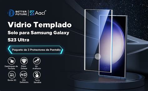 Aacl Protector De Pantalla Vidrio Templado Curvo D Para Samsung Galaxy