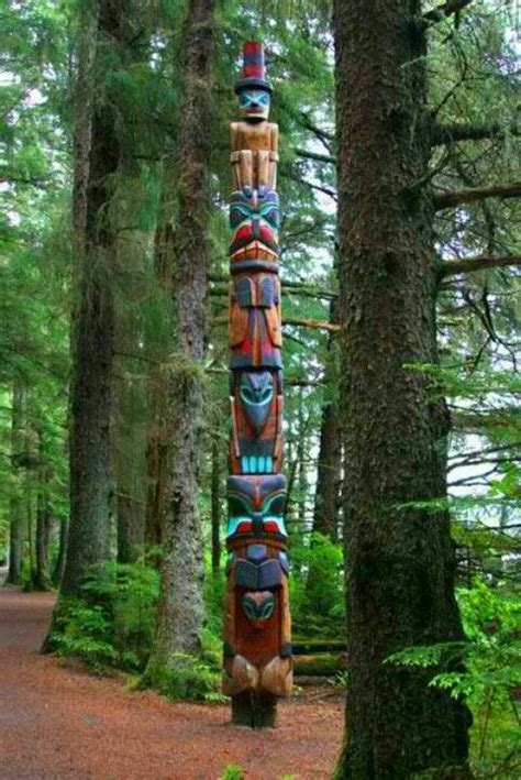 In Trees Totem Pole Native American Totem Totem Pole Art