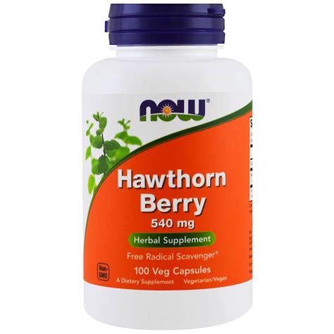 Now Foods Hawthorn Berry 540 Mg 100 Capsules