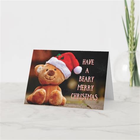 Have A Beary Merry Christmas Blank Card