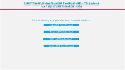 Ts Ssc 2024 Hall Ticket Telangana Class 10th Admit Card Out Link Here