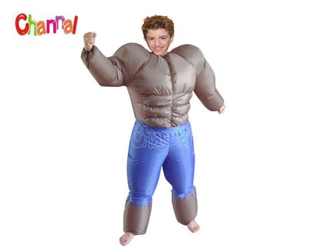 Big Muscle Strong Man Inflatable Costume For Kids Age