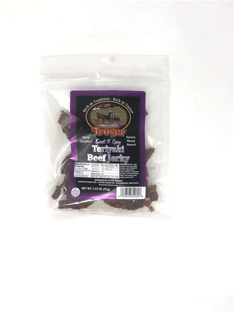 3.25oz Sweet & Spicy Teriyaki Beef Jerky - Ashe County Cheese